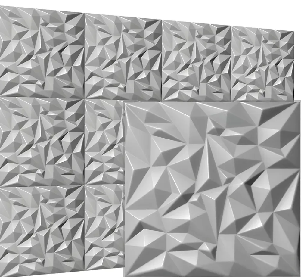 Deccart Panneau Mural Décoratif<Panneaux de plafond et panneaux muraux Decoratif 3D Ametyst Gris 12m² / 48pièces