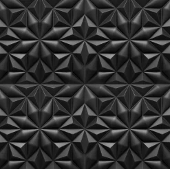 Deccart Panneaux de plafond et panneaux muraux Decoratif 3D Onyx Noir 5m² / 20pièces- Panneau Mural Décoratif