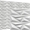 Deccart Panneaux de plafond et panneaux muraux Decoratif 3D Topaz Blanc 8m² / 32pièces- Panneau Mural Décoratif