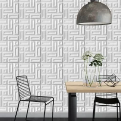 Deccart Panneaux de plafond et panneaux muraux Decoratif 3D Square 8m² / 32pièces- Panneau Mural Décoratif
