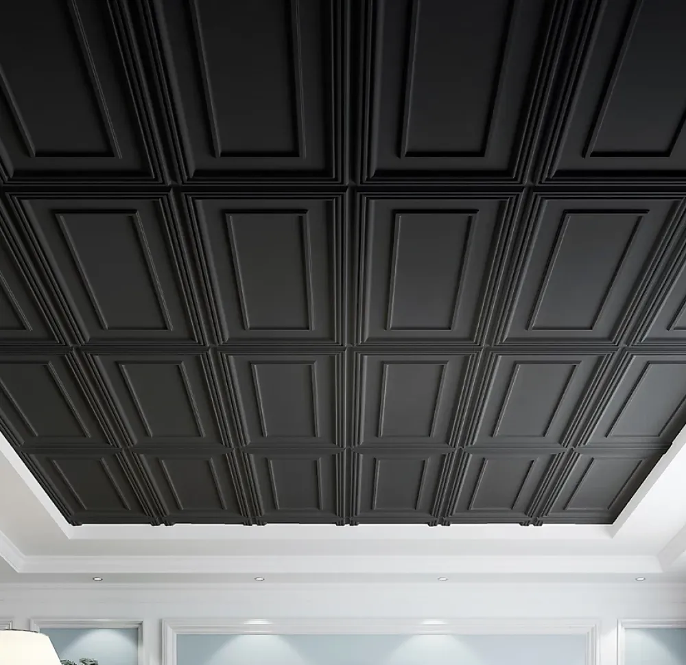 Deccart Panneau Mural Décoratif<Panneaux de plafond et panneaux muraux Decoratif Rama Noir 20m² / 40pièces