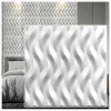 Deccart Panneaux de plafond et panneaux muraux Decoratif 3D Ogien Blanc 2m² / 8pièces- Panneau Mural Décoratif