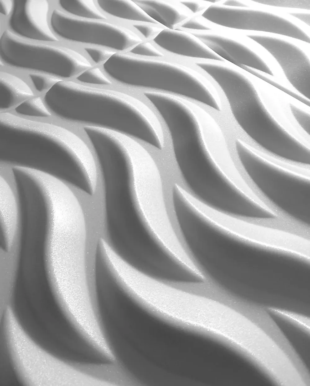 Deccart Panneaux de plafond et panneaux muraux Decoratif 3D Ogien Blanc 2m² / 8pièces- Panneau Mural Décoratif