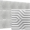 Deccart Panneau Mural Décoratif<Panneaux de plafond et panneaux muraux Decoratif 3D Zygzak Blanc 12m² / 48pièces