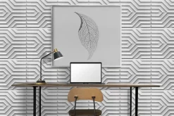 Deccart Panneau Mural Décoratif<Panneaux de plafond et panneaux muraux Decoratif 3D Zygzak Blanc 12m² / 48pièces