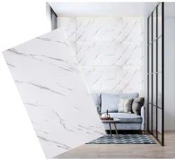 Deccart Panneaux de plafond et panneaux muraux Decoratif 7214XL Marbre 4m² / 8pièces- Panneau Mural Décoratif