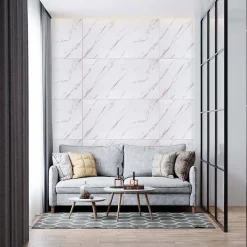 Deccart Panneaux de plafond et panneaux muraux Decoratif 7214XL Marbre 4m² / 8pièces- Panneau Mural Décoratif