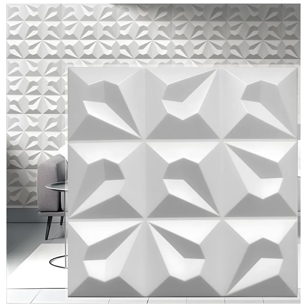 Deccart Panneau Mural Décoratif<Panneaux de plafond et panneaux muraux Decoratif 3D Tears Blanc 2m² / 8pièces