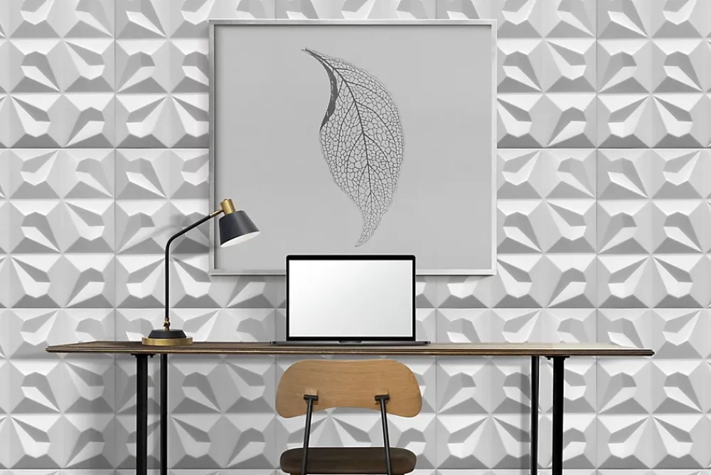 Deccart Panneau Mural Décoratif<Panneaux de plafond et panneaux muraux Decoratif 3D Tears Blanc 2m² / 8pièces