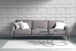 Deccart Panneau Mural Décoratif<Panneaux de plafond et panneaux muraux Decoratif 3D Tears Blanc 2m² / 8pièces