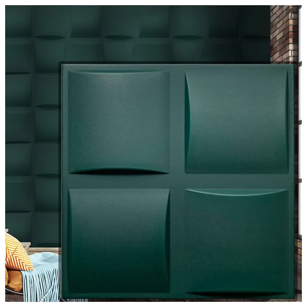 Deccart Panneau Mural Décoratif<Panneaux de plafond et panneaux muraux Decoratif 3D Pled "62" Vert 2m² / 8pièces