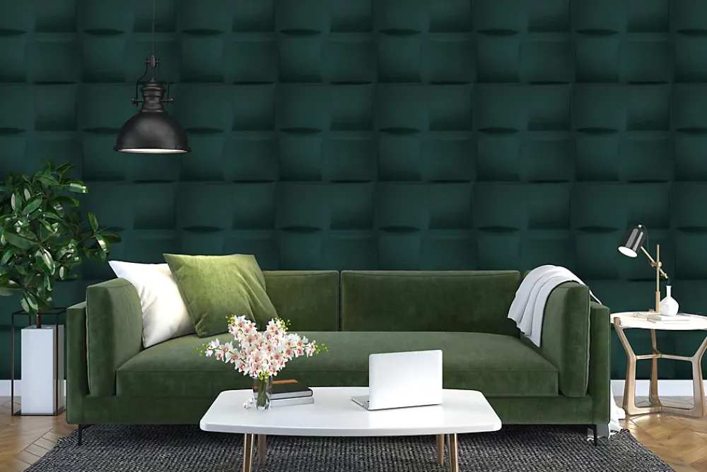 Deccart Panneau Mural Décoratif<Panneaux de plafond et panneaux muraux Decoratif 3D Pled "62" Vert 2m² / 8pièces