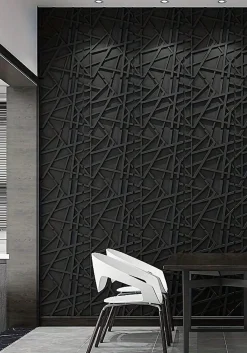 Deccart Panneau Mural Décoratif<Panneaux de plafond et panneaux muraux Decoratif 3D Onyx Noir 2m² / 8pièces