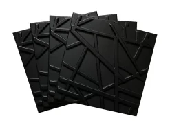 Deccart Panneau Mural Décoratif<Panneaux de plafond et panneaux muraux Decoratif 3D Onyx Noir 2m² / 8pièces