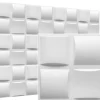 Deccart Panneaux de plafond et panneaux muraux Decoratif 3D Pled Blanc 8m² / 12pièces- Panneau Mural Décoratif