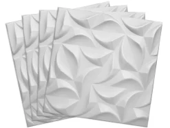 Deccart Panneau Mural Décoratif<Panneaux de plafond et panneaux muraux Decoratif 3D River Blanc 2m² / 8pièces