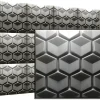 Deccart Panneaux de plafond et panneaux muraux Decoratif 3D Honey Gris 8m² / 32pièces- Panneau Mural Décoratif