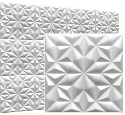 Deccart Panneau Mural Décoratif<Panneaux de plafond et panneaux muraux Decoratif 3D Onyx Blanc 5m² / 20pièces