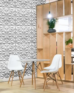 Deccart Panneau Mural Décoratif<Panneaux de plafond et panneaux muraux Decoratif 3D Onyx Blanc 5m² / 20pièces