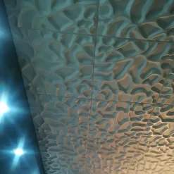 Deccart Panneaux de plafond et panneaux muraux Decoratif 3D Lake Blanc 12m² / 48pièces- Panneau Mural Décoratif