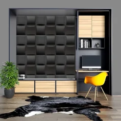 Deccart Panneau Mural Décoratif<Panneaux de plafond et panneaux muraux Decoratif 3D Pled Noir 8m² / 32pièces
