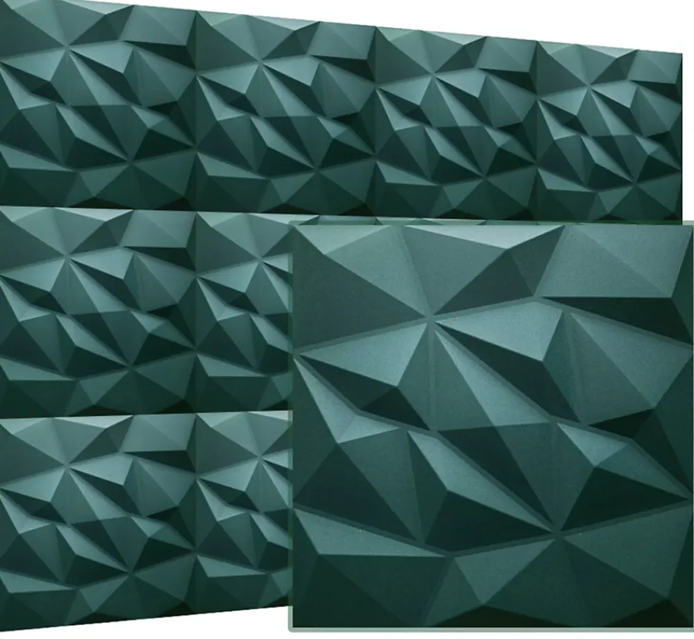 Deccart Panneau Mural Décoratif<Panneaux de plafond et panneaux muraux Decoratif 3D Brylant "62" Vert 12m² / 48pièces