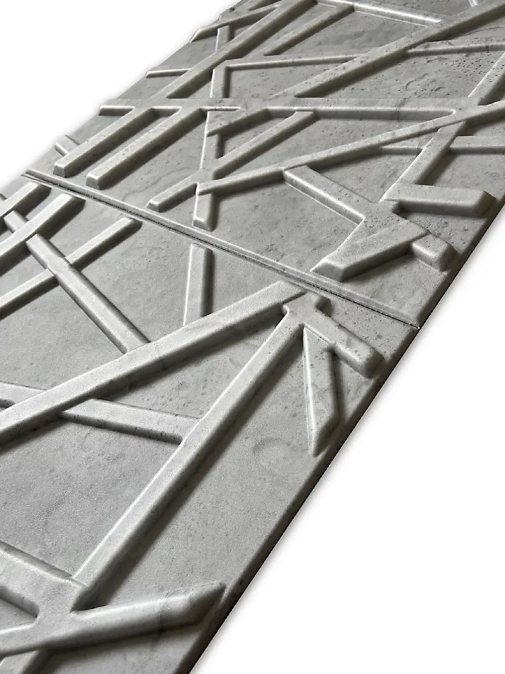 Deccart Panneaux de plafond et panneaux muraux Decoratif 3D Line Béton "69" 5m² / 20pièces- Panneau Mural Décoratif