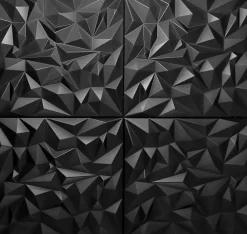 Deccart Panneau Mural Décoratif<Panneaux de plafond et panneaux muraux Decoratif 3D Ametyst Noir 2m² / 8pièces