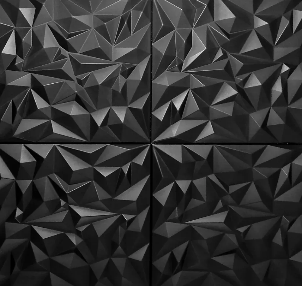 Deccart Panneau Mural Décoratif<Panneaux de plafond et panneaux muraux Decoratif 3D Ametyst Noir 2m² / 8pièces