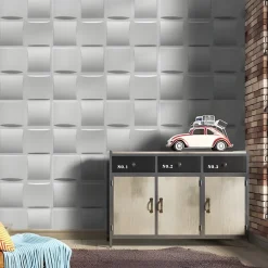 Deccart Panneau Mural Décoratif<Panneaux de plafond et panneaux muraux Decoratif 3D Pled Blanc 5m² /20pièces