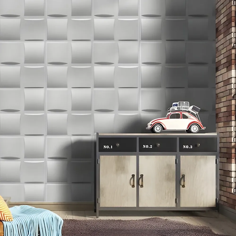 Deccart Panneau Mural Décoratif<Panneaux de plafond et panneaux muraux Decoratif 3D Pled Blanc 5m² /20pièces