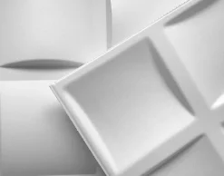 Deccart Panneau Mural Décoratif<Panneaux de plafond et panneaux muraux Decoratif 3D Pled Blanc 5m² /20pièces