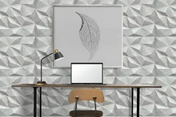Deccart Panneaux de plafond et panneaux muraux Decoratif 3D Brylant Béton 2m² / 8pièces- Panneau Mural Décoratif