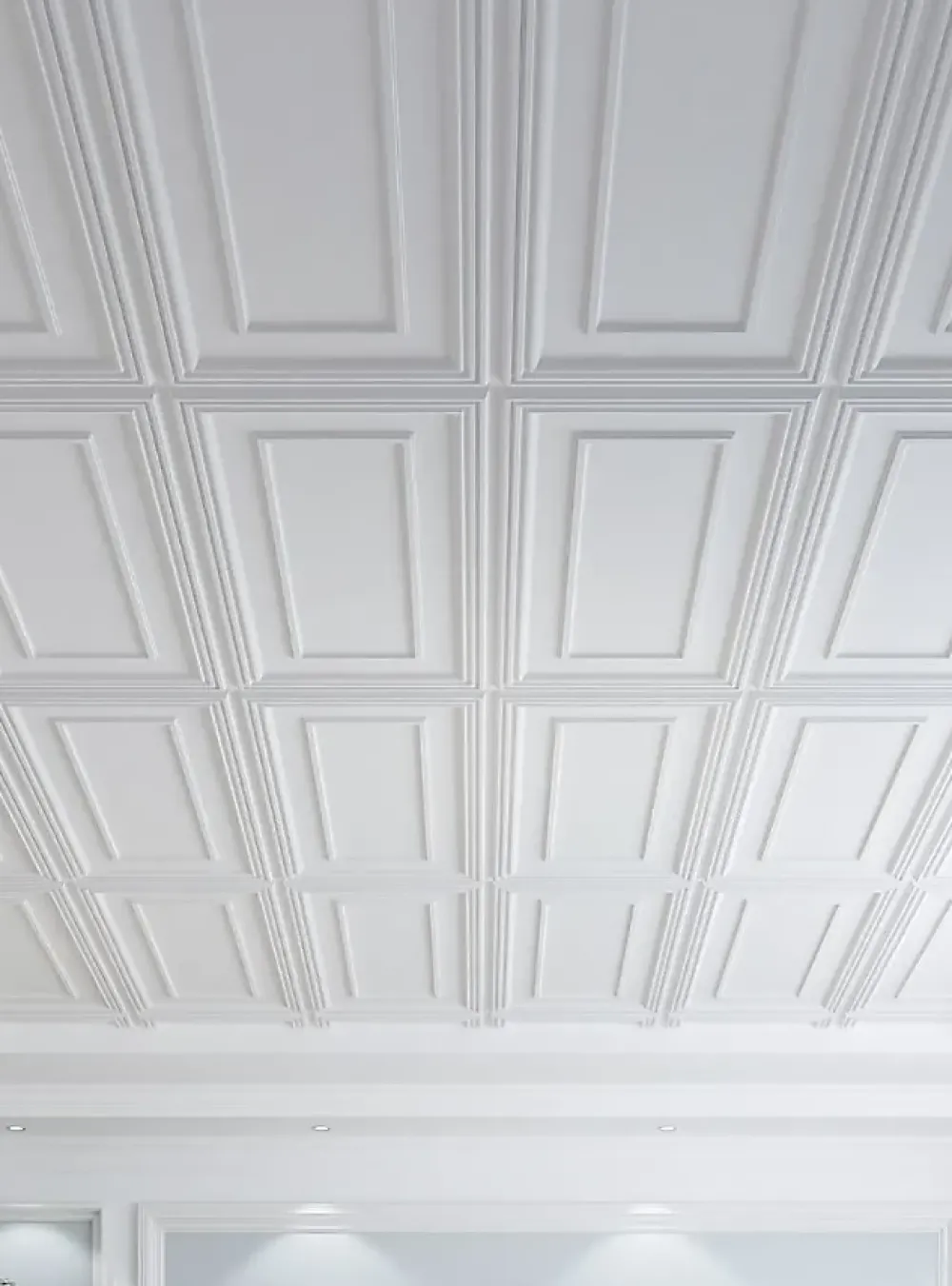 Deccart Panneau Mural Décoratif<Panneaux de plafond et panneaux muraux Decoratif Rama Blanc 6m² / 12pièces