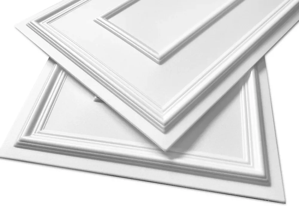 Deccart Panneau Mural Décoratif<Panneaux de plafond et panneaux muraux Decoratif Rama Blanc 6m² / 12pièces
