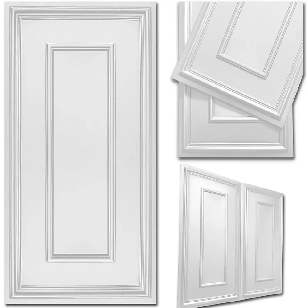 Deccart Panneau Mural Décoratif<Panneaux de plafond et panneaux muraux Decoratif Rama Blanc 6m² / 12pièces