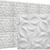 Deccart Panneau Mural Décoratif<Panneaux de plafond et panneaux muraux Decoratif 3D River Blanc 8m² / 32pièces
