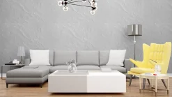 Deccart Panneaux de plafond et panneaux muraux Decoratif Głaz Blanc 6m² / 12pièces- Panneau Mural Décoratif
