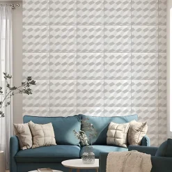 Deccart Panneau Mural Décoratif<Panneaux de plafond et panneaux muraux Decoratif 3D Romby Blanc 12m² / 48pièces