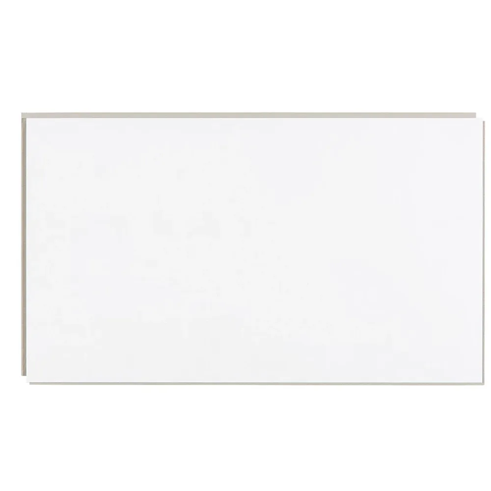 Dumawall+ panneaux muraux douche - dalle pvc gloss white 37,5 cm ht x 65 cm lg - lot de 8 plaques - 1,95 m2- Panneau Mural De Salle De Bains