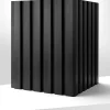 Lamelio Panneaux muraux haut de gamme OLMO - Black - Set de 19 lames + profil de finition droite et gauche- Panneau Mural Décoratif