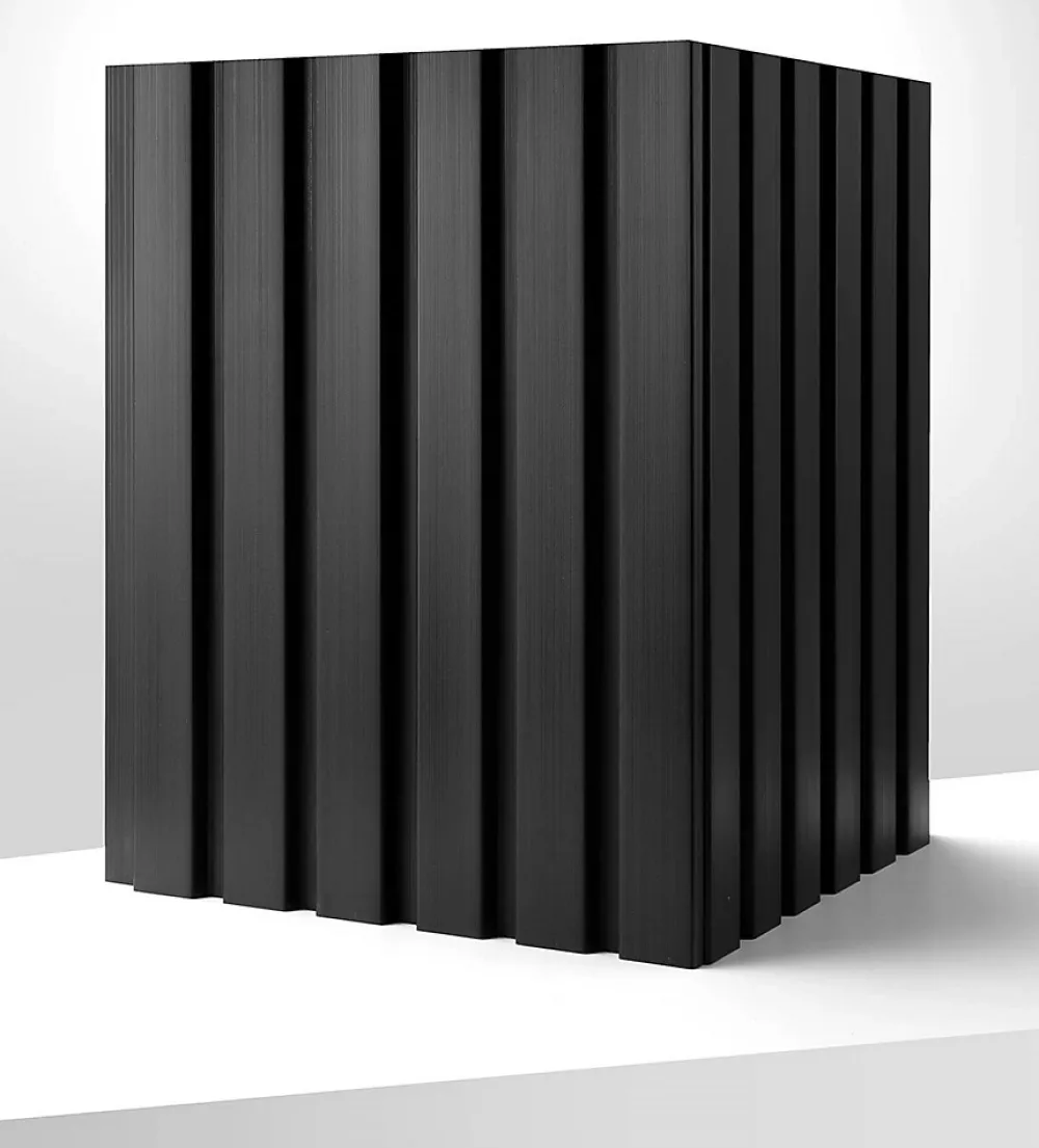 Lamelio Panneaux muraux haut de gamme OLMO - Black - Set de 19 lames + profil de finition droite et gauche- Panneau Mural Décoratif