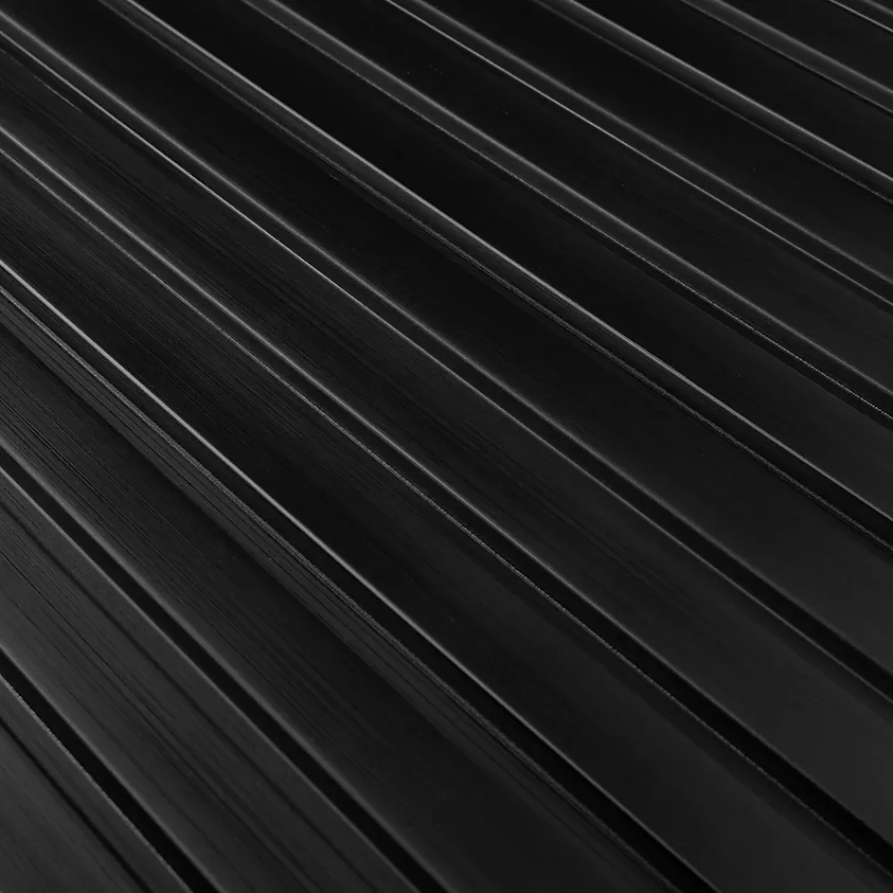 Lamelio Panneaux muraux haut de gamme OLMO - Black - Set de 19 lames + profil de finition droite et gauche- Panneau Mural Décoratif