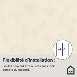 Papier peint Balisi beige mat L.10m x l.53 cm GoodHome- Papier Peint