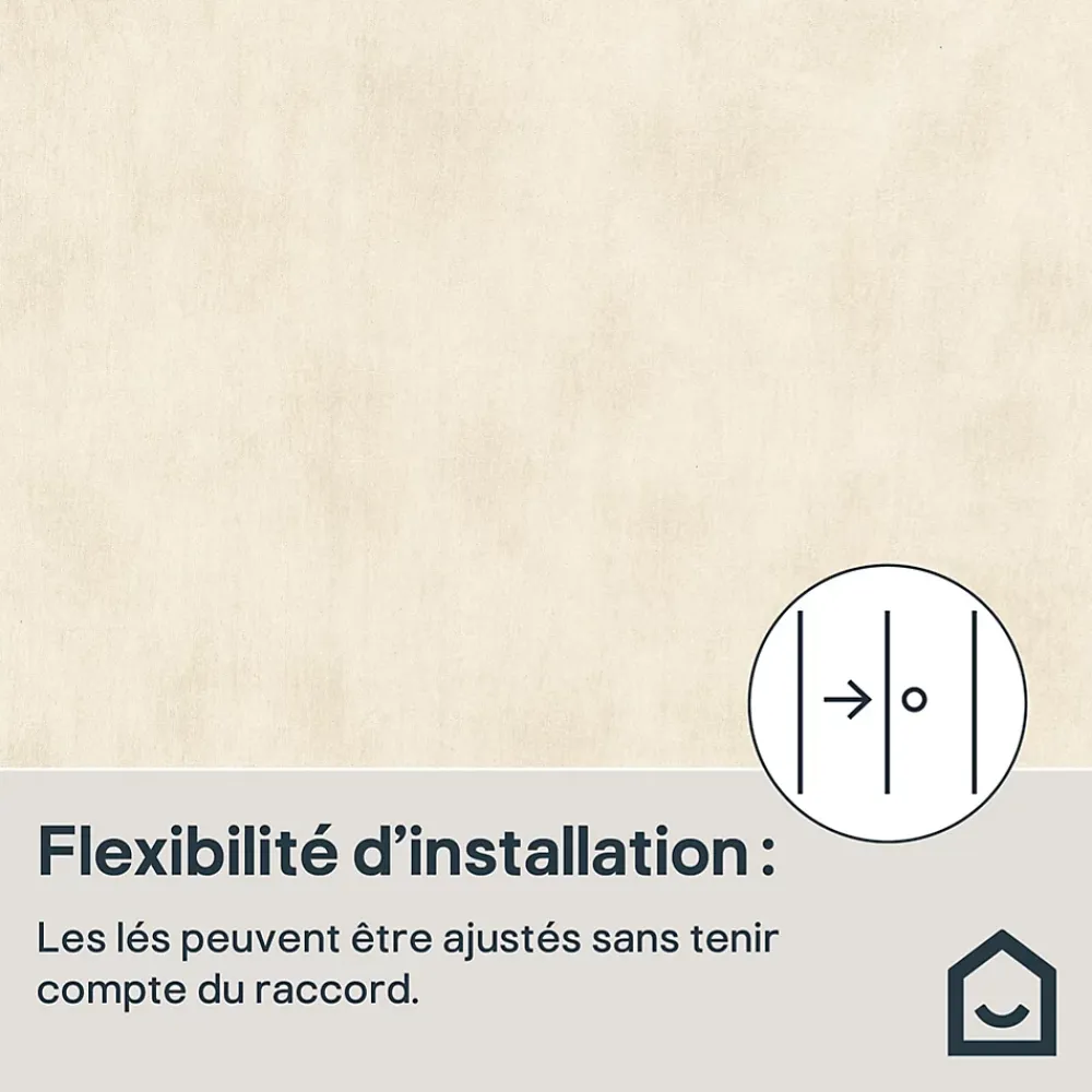 Papier peint Balisi beige mat L.10m x l.53 cm GoodHome- Papier Peint