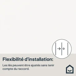 Papier peint Balisi blanc mat L.10m x l.53 cm GoodHome- Papier Peint