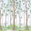 Wallarena Papier Peint Panoramique<Papier Peint Enfant Forêt Intissé Panoramique 350x250 cm - Colle Inclus - Chambre Enfant - Moderne Papier Peint