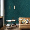 Grandeco Papier Peint<Papier peint expansé vinyle sur intissé Isa vert L.1005 x l.53 cm