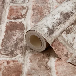 Papier Peint<Papier peint imitation brique Tanlay rose