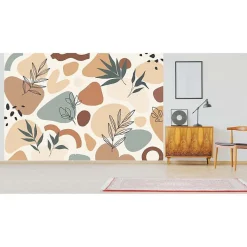 Scenolia Papier Peint Panoramique<Papier peint intissé BOHO CHIC beige 400 x 270 cm (LxH) - Tapisserie murale panoramique XXL, Made in France par